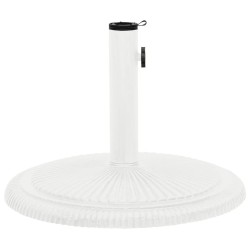 vidaXL Base de sombrilla de hierro fundido blanco 45x45x30 cm 