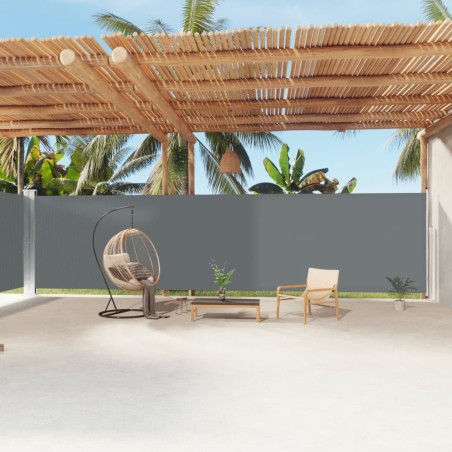 vidaXL Toldo lateral retráctil antracita 200x1200 cm