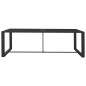 vidaXL Mesa de comedor de jardín aluminio gris antracita 120x60x66cm vidaXL Mesa de comedor de jardín aluminio gris antracita 120x60x66cm
