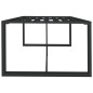 vidaXL Mesa de comedor de jardín aluminio gris antracita 120x60x66cm vidaXL Mesa de comedor de jardín aluminio gris antracita 120x60x66cm