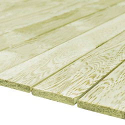 vidaXL Tablas para porche 12 uds 1,44 m² 1 m madera de pino impregnada