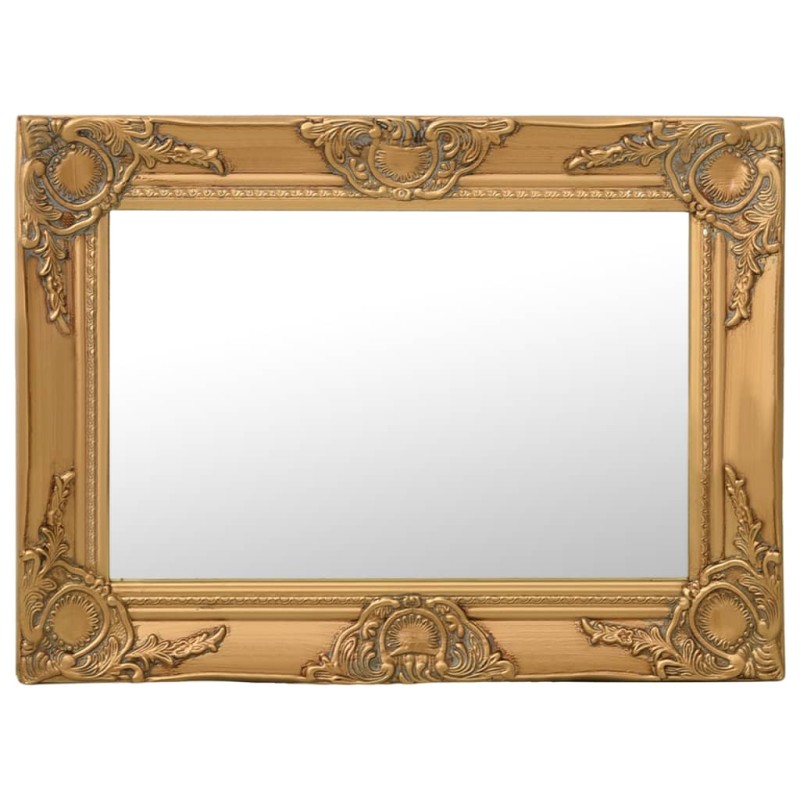 vidaXL Espejo de pared estilo barroco dorado 60x40 cm vidaXL Espejo de pared estilo barroco dorado 60x40 cm