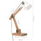 vidaXL Lámpara de mesa industrial redonda blanca 58x18x90 cm E27 vidaXL Lámpara de mesa industrial redonda blanca 58x18x90 cm E27