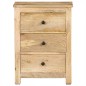 vidaXL Mesita de noche de madera maciza de mango 45x35x60 cm vidaXL Mesita de noche de madera maciza de mango 45x35x60 cm