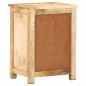 vidaXL Mesita de noche de madera maciza de mango 45x35x60 cm vidaXL Mesita de noche de madera maciza de mango 45x35x60 cm