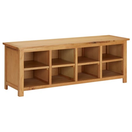 vidaXL Mueble zapatero de madera maciza de roble 114x37x45 cm