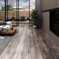 vidaXL Lamas para suelo PVC autoadhesiva 5,21m² 2mm marrón madera mate