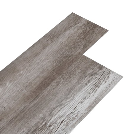 vidaXL Lamas para suelo PVC autoadhesiva 5,21m² 2mm marrón madera mate