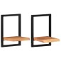 vidaXL Estantes de pared 2 unidades madera maciza acacia 25x25x35 cm vidaXL Estantes de pared 2 unidades madera maciza acacia 25x25x35 cm