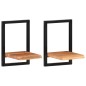 vidaXL Estantes de pared 2 unidades madera maciza acacia 25x25x35 cm vidaXL Estantes de pared 2 unidades madera maciza acacia 25x25x35 cm