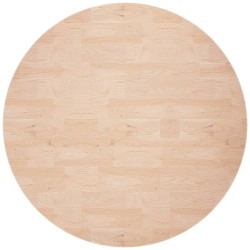 vidaXL Superficie de mesa redonda madera de roble sin tratar Ø70x4 cm