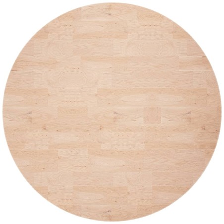 vidaXL Superficie de mesa redonda madera de roble sin tratar Ø70x4 cm