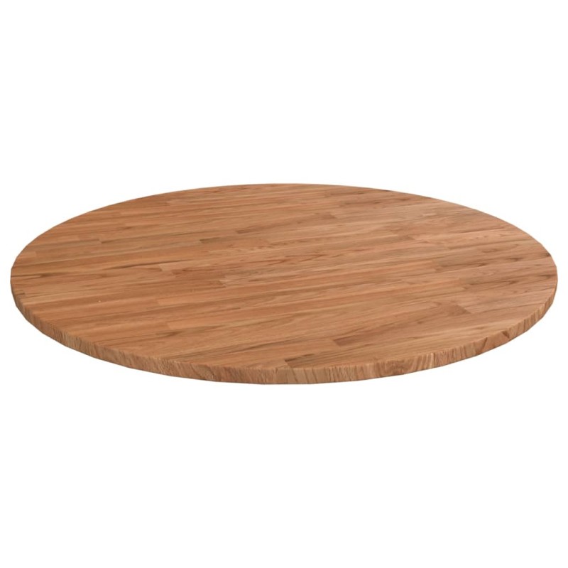vidaXL Tablero de mesa redonda madera de roble marrón claro Ø90x1,5 cm vidaXL Tablero de mesa redonda madera de roble marrón claro Ø90x1,5 cm