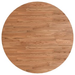 vidaXL Tablero de mesa redonda madera de roble marrón claro Ø90x1,5 cm
