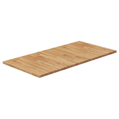 vidaXL Encimera de baño marrón claro madera maciza tratada 80x40x1,5cm