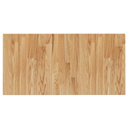 vidaXL Encimera de baño marrón claro madera maciza tratada 80x40x1,5cm