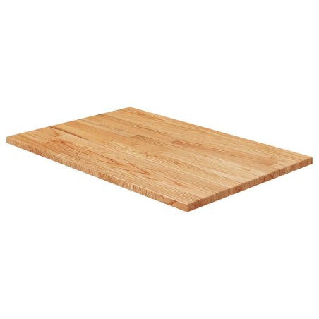 vidaXL Encimera baño madera maciza tratada marrón claro 60x40x1,5 cm