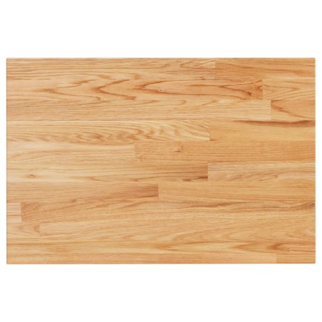 vidaXL Encimera baño madera maciza tratada marrón claro 60x40x1,5 cm