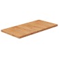 vidaXL Encimera de madera maciza tratada marrón claro 80x40x2,5cm vidaXL Encimera de madera maciza tratada marrón claro 80x40x2,5cm