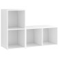 vidaXL Muebles de salón 2 pzas madera ingeniería blanco 72x35x36,5 cm vidaXL Muebles de salón 2 pzas madera ingeniería blanco 72x35x36,5 cm