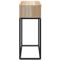 vidaXL Mesa consola hierro y madera contrachapada 80x30x75 cm
