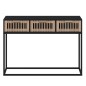 vidaXL Mesa consola hierro y madera contrachapada negro 105x30x75 cm vidaXL Mesa consola hierro y madera contrachapada negro 105x30x75 cm