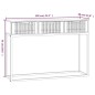 vidaXL Mesa consola hierro y madera contrachapada negro 105x30x75 cm vidaXL Mesa consola hierro y madera contrachapada negro 105x30x75 cm
