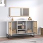 vidaXL Aparador de madera contrachapada blanco 105x30x65 cm vidaXL Aparador de madera contrachapada blanco 105x30x65 cm