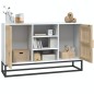 vidaXL Aparador de madera contrachapada blanco 105x30x65 cm vidaXL Aparador de madera contrachapada blanco 105x30x65 cm