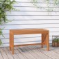 vidaXL Banco de jardín de madera maciza de eucalipto 80 cm vidaXL Banco de jardín de madera maciza de eucalipto 80 cm