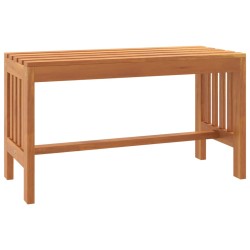 vidaXL Banco de jardín de madera maciza de eucalipto 80 cm