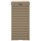 vidaXL Cubo de basura exterior polipropileno marrón claro 41x41x86 cm vidaXL Cubo de basura exterior polipropileno marrón claro 41x41x86 cm