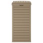 vidaXL Cubo de basura exterior polipropileno marrón claro 41x41x86 cm vidaXL Cubo de basura exterior polipropileno marrón claro 41x41x86 cm