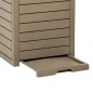vidaXL Cubo de basura exterior polipropileno marrón claro 41x41x86 cm vidaXL Cubo de basura exterior polipropileno marrón claro 41x41x86 cm