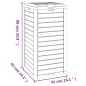 vidaXL Cubo de basura exterior polipropileno marrón claro 41x41x86 cm vidaXL Cubo de basura exterior polipropileno marrón claro 41x41x86 cm
