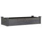 vidaXL Jardinera arriate forro madera maciza marrón abeto 120x45x25 cm vidaXL Jardinera arriate forro madera maciza marrón abeto 120x45x25 cm