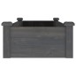 vidaXL Jardinera arriate forro madera maciza marrón abeto 120x45x25 cm vidaXL Jardinera arriate forro madera maciza marrón abeto 120x45x25 cm