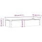 vidaXL Jardinera arriate forro madera maciza marrón abeto 120x45x25 cm vidaXL Jardinera arriate forro madera maciza marrón abeto 120x45x25 cm