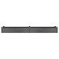 vidaXL Jardinera arriate con forro madera abeto gris 240x45x25 cm vidaXL Jardinera arriate con forro madera abeto gris 240x45x25 cm