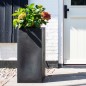 Capi Maceta rectangular Urban Smooth negro 36x79 cm Capi Maceta rectangular Urban Smooth negro 36x79 cm
