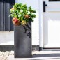 Capi Maceta rectangular Urban Smooth negro 36x79 cm Capi Maceta rectangular Urban Smooth negro 36x79 cm