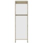 vidaXL Armario de baño madera contrachapada blanco y roble 30x30x95 cm