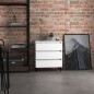 vidaXL Aparador de madera contrachapada blanco 60x35x69 cm vidaXL Aparador de madera contrachapada blanco 60x35x69 cm