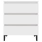 vidaXL Aparador de madera contrachapada blanco 60x35x69 cm vidaXL Aparador de madera contrachapada blanco 60x35x69 cm