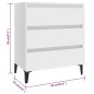 vidaXL Aparador de madera contrachapada blanco 60x35x69 cm vidaXL Aparador de madera contrachapada blanco 60x35x69 cm