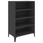 vidaXL Aparador de madera contrachapada gris 57x35x90 cm vidaXL Aparador de madera contrachapada gris 57x35x90 cm