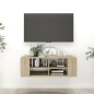 vidaXL Mueble pared TV madera contrachapada roble Sonoma 102x35x35 cm vidaXL Mueble pared TV madera contrachapada roble Sonoma 102x35x35 cm