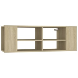 vidaXL Mueble pared TV madera contrachapada roble Sonoma 102x35x35 cm