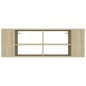 vidaXL Mueble pared TV madera contrachapada roble Sonoma 102x35x35 cm vidaXL Mueble pared TV madera contrachapada roble Sonoma 102x35x35 cm