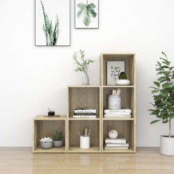 vidaXL Muebles de salón 3 piezas madera de ingeniería roble Sonoma